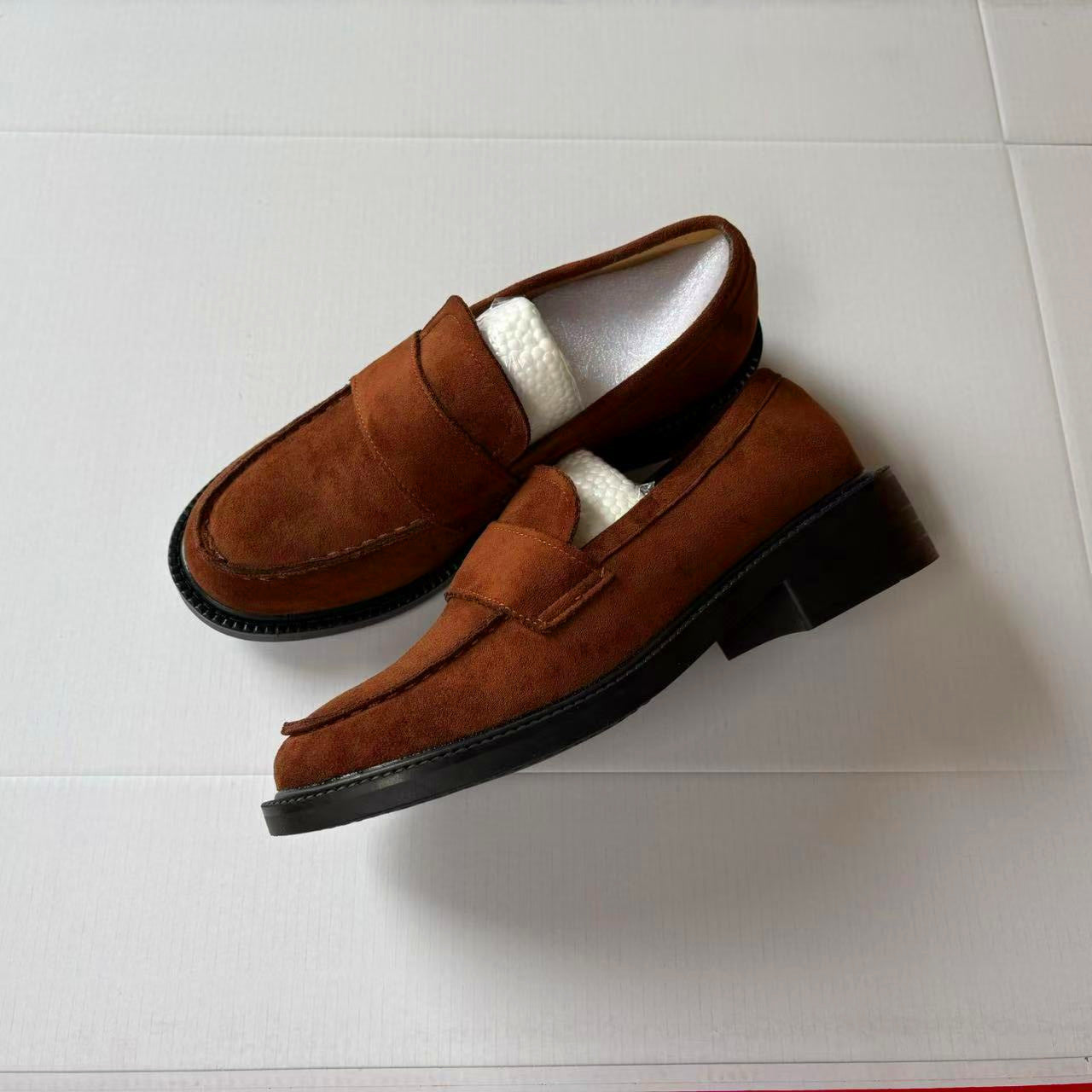 Women's Grape Mom British Style Slip-on Lazy Loafers