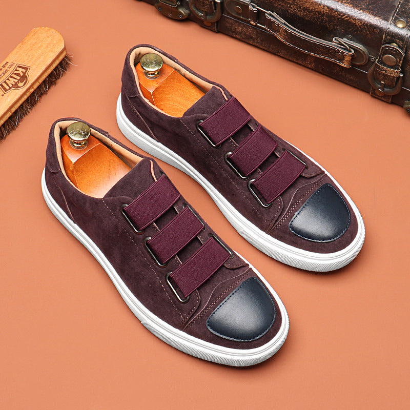 Men's British Wild Slip-on Elastic Band Flat Sneakers