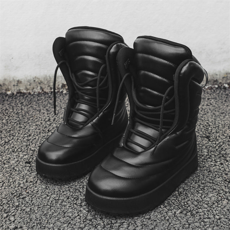 Men's Bread Winter Warm Veet Padded Thickened Snow Boots