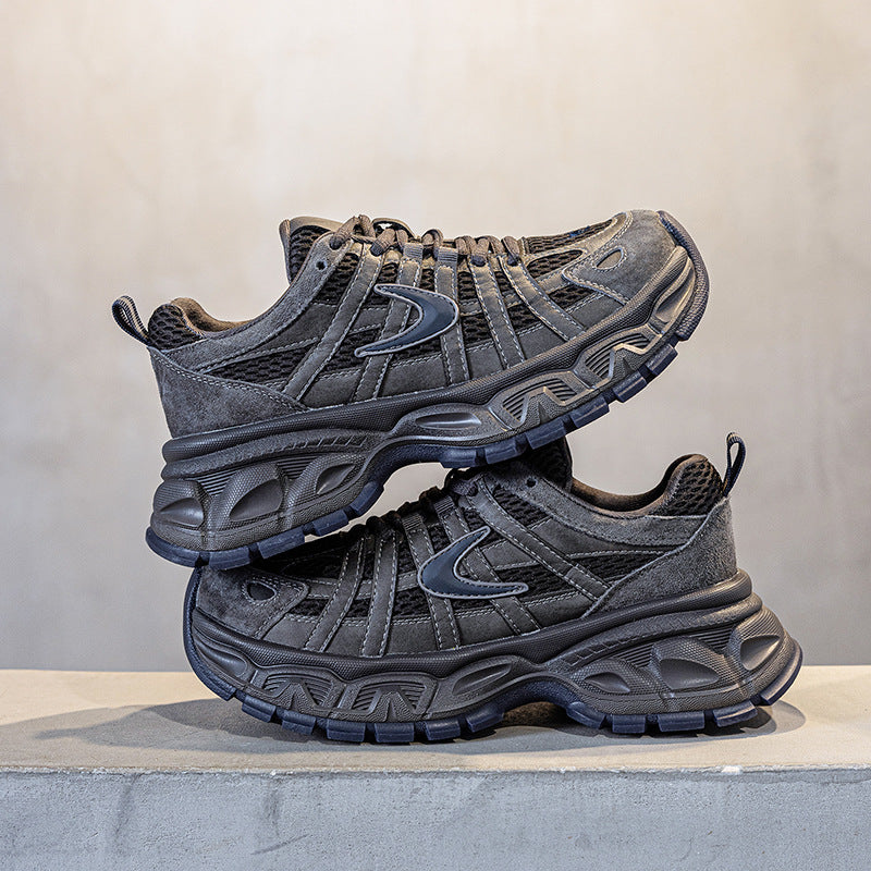 Women's Mesh Suction Film Bottom Heightened Daddy Women's Sports Shoes