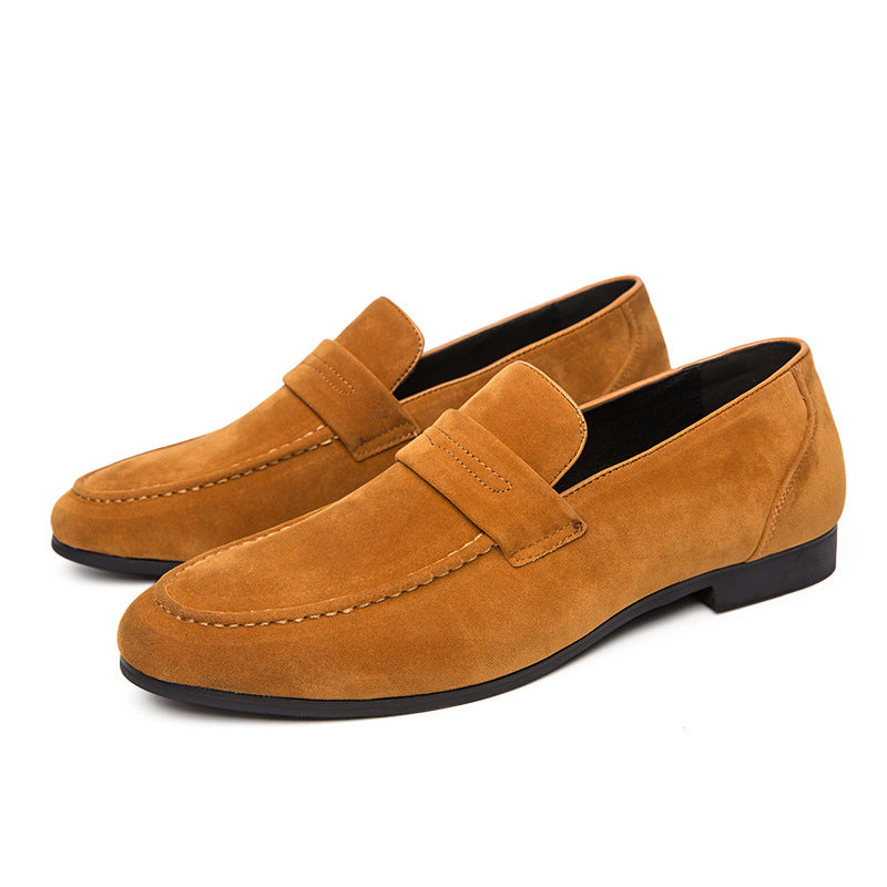Men's Slip-on British Style Daily Simple Suede Leather Shoes