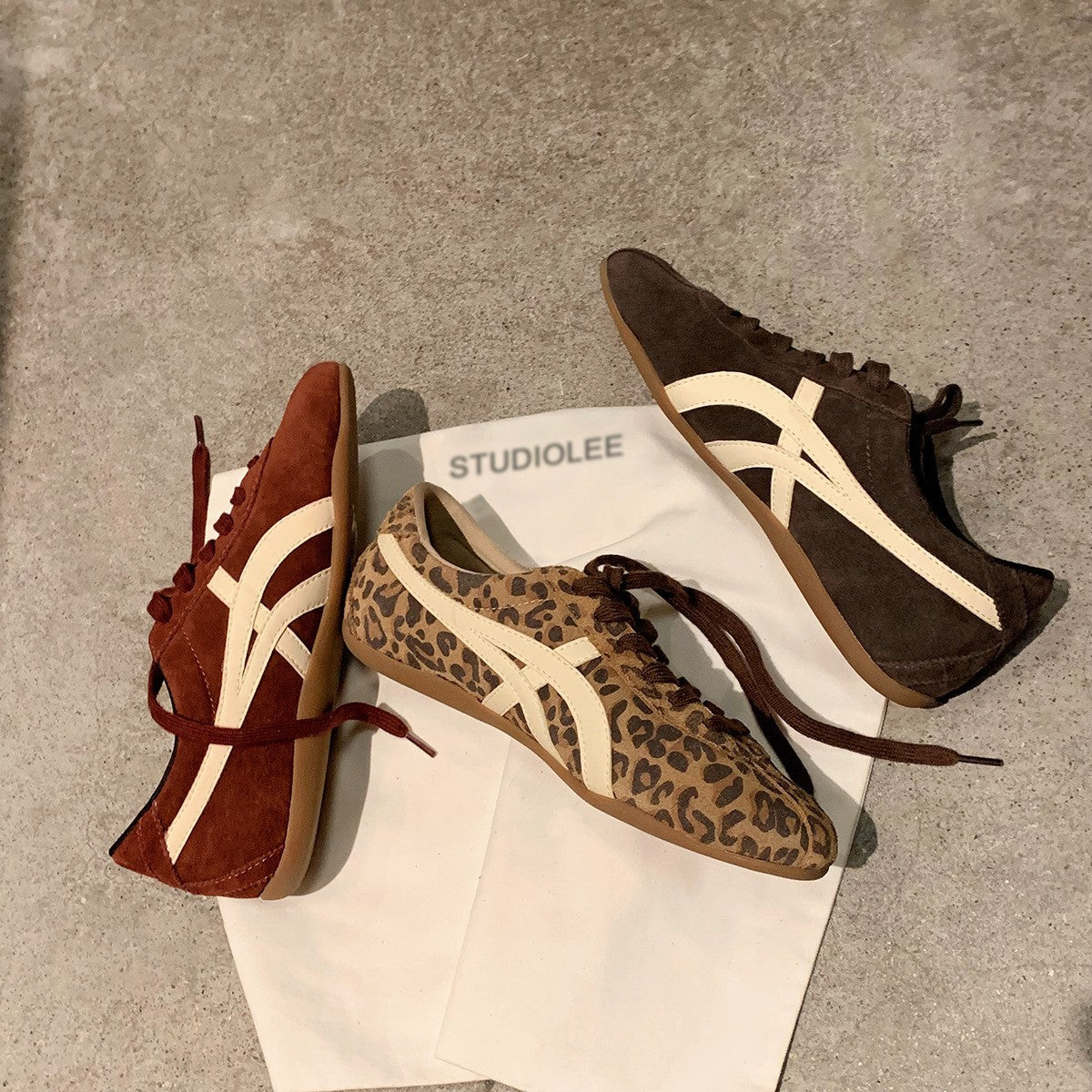 Women's Flat German Training Leopard Print Sports Cortez Women's Casual Shoes