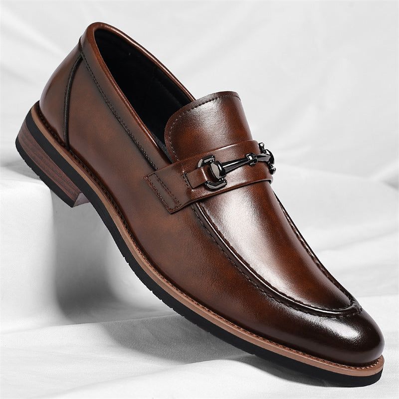 Men's Large Size European Style Oxford Pointed Men's Business Leather Shoes