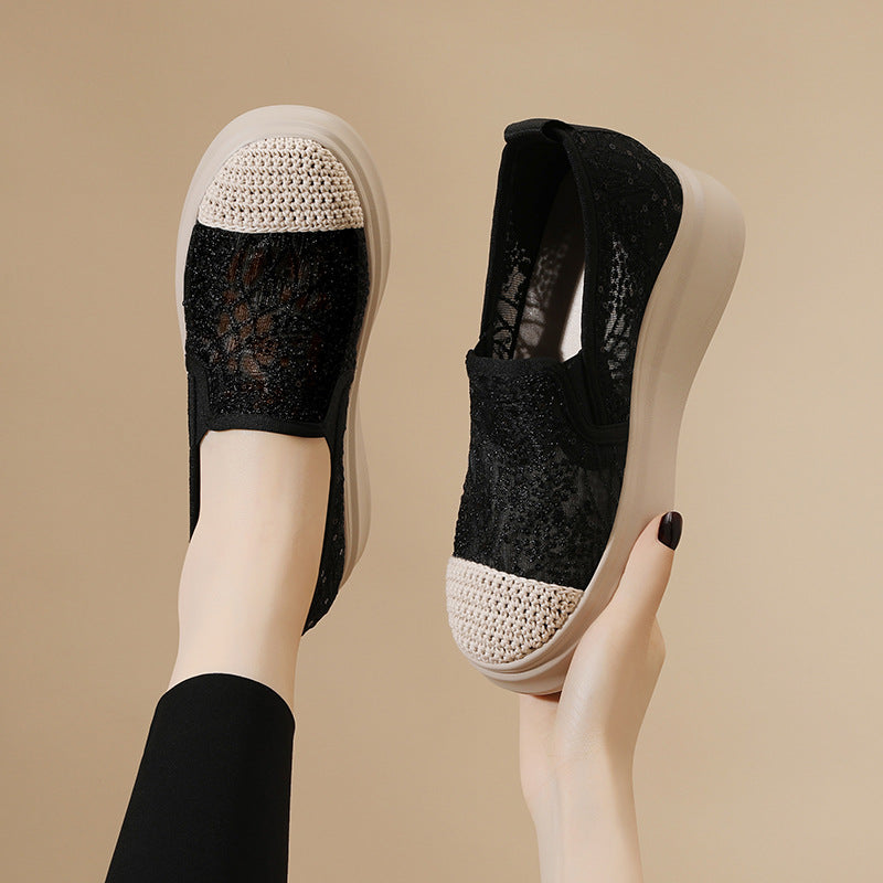 Women's Slip-on Summer Mesh Breathable Versatile Fashion Casual Shoes