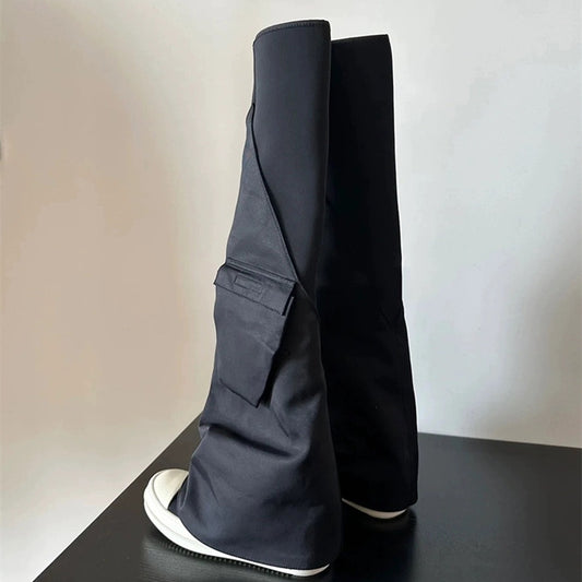 Women's Version Pocket Pants Knight Platform Over The Boots