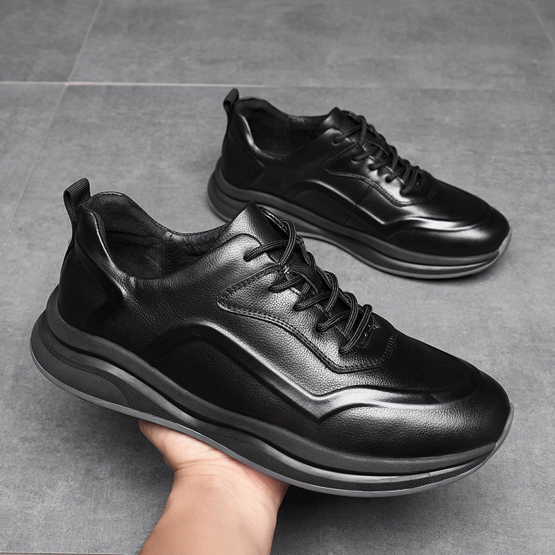 Men's Graceful Sports Comfortable Platform Embossed Sneakers