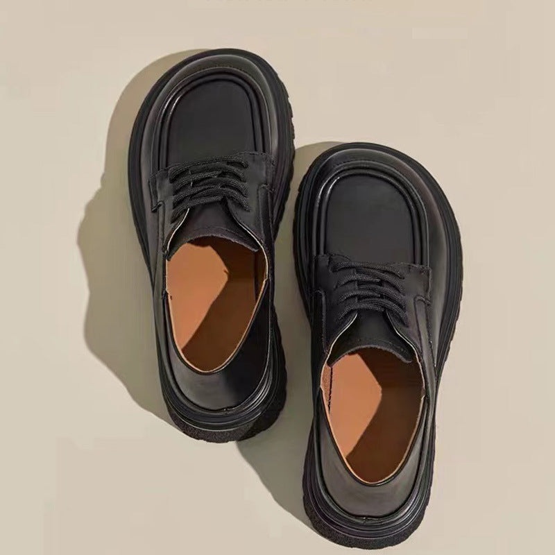 Retro British Style College Versatile Single-layer Casual Shoes
