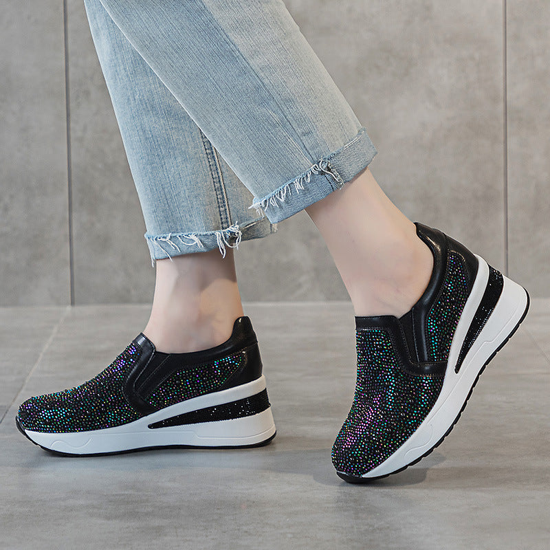 Height Increasing Insole Slimming Pearl Travel Casual Shoes
