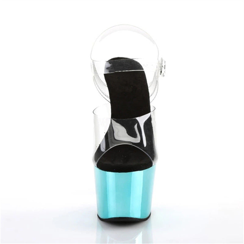 Women's Korean Style Summer High Simple Fashion Stiletto Buckle Heels