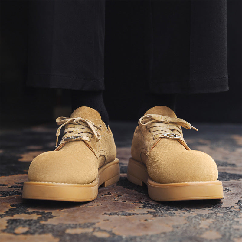 Men's Autumn Platform Height Increasing Big Head Men's Shoes
