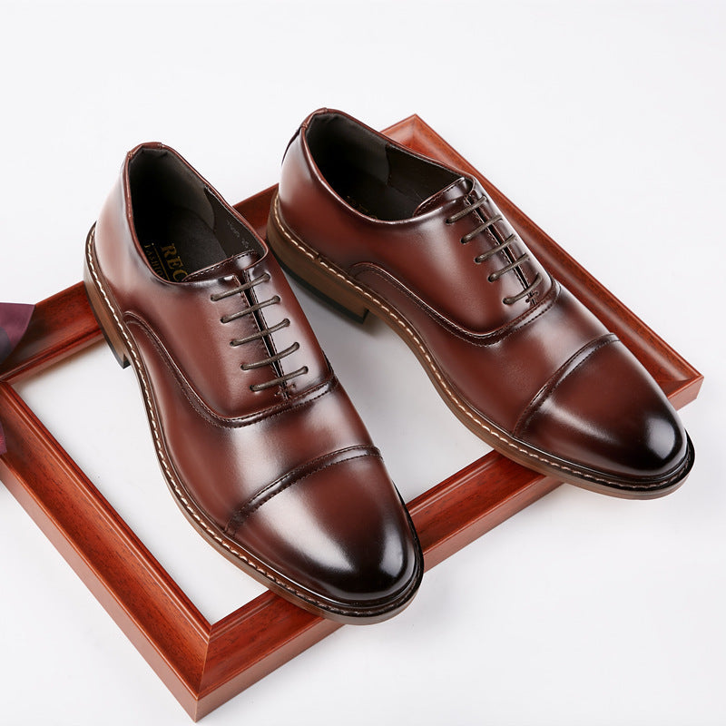 Men's Summer Formal Wear Three Joint Oxford Derby Korean Men's Shoes