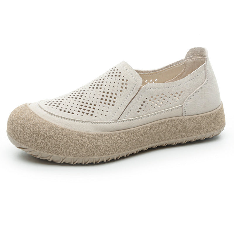 Women's Authentic Pumps Hollow Hole Slip-on Flat Soft Casual Shoes