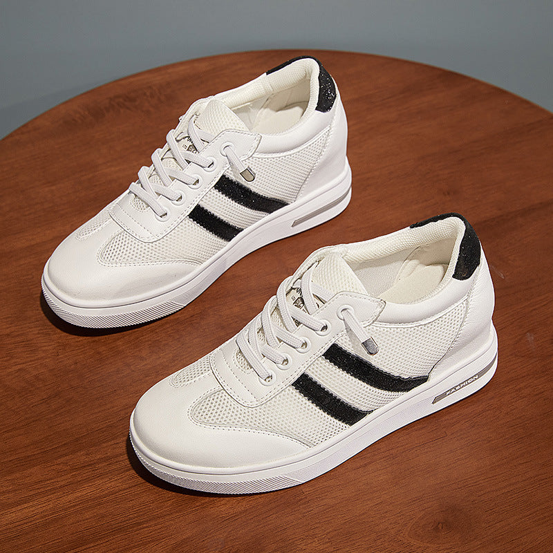 Women's Platform White Autumn Inner Elevator Tide Sneakers