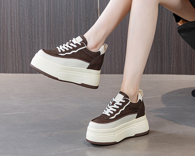 High Platform Height Increasing Insole Small Versatile Single-layer Sneakers