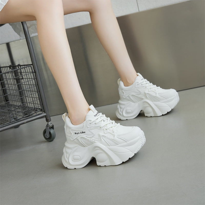 Women's Breathable Mesh Autumn Dad Platform Height Casual Shoes