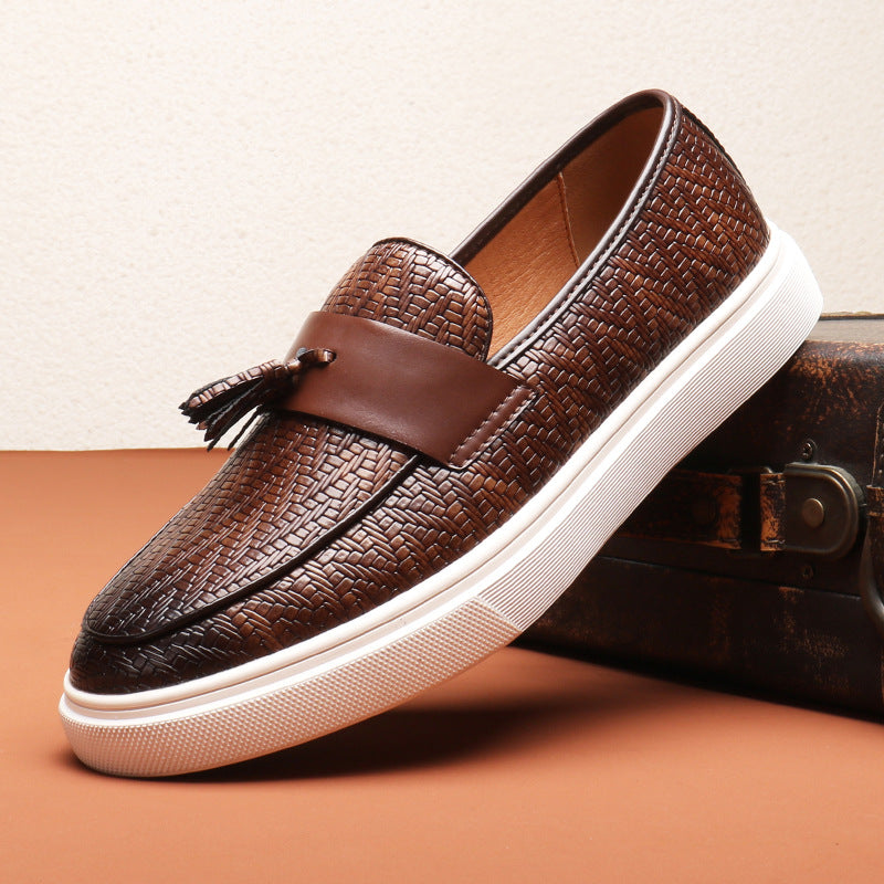 Men's British Style Slip-on Tassel Versatile Fashion Loafers