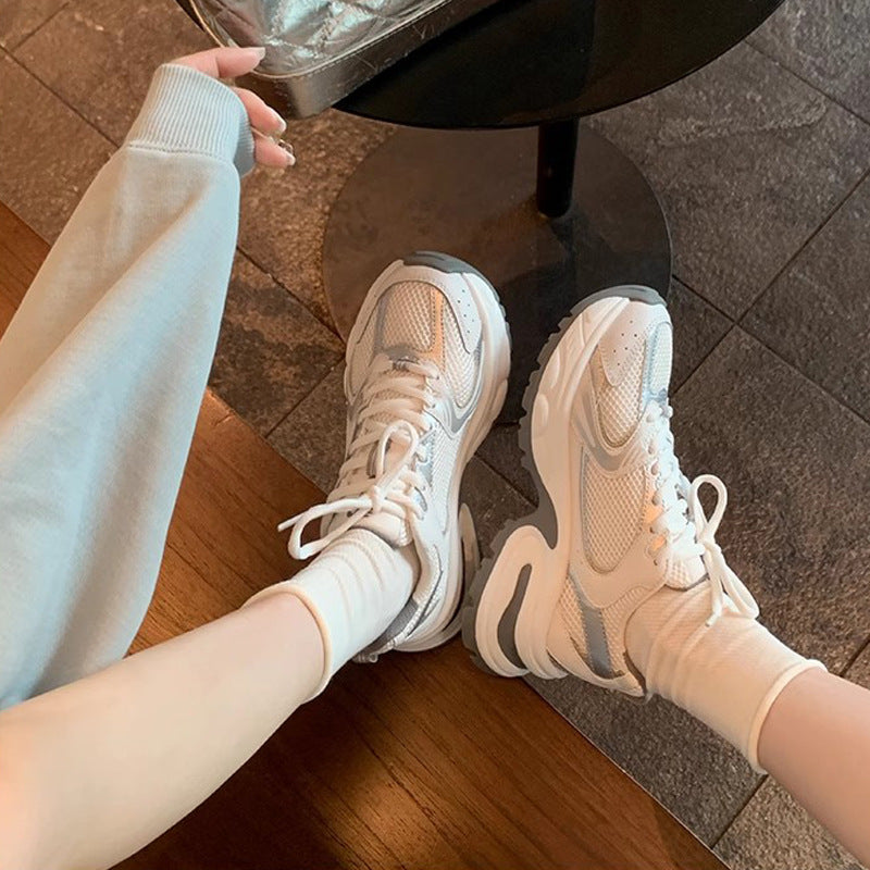 Platform Height Increasing Breathable Sports Style Sneakers