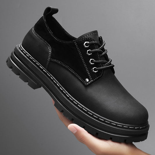 Men's Martin Plus Size Derby British Working Wear Leather Shoes