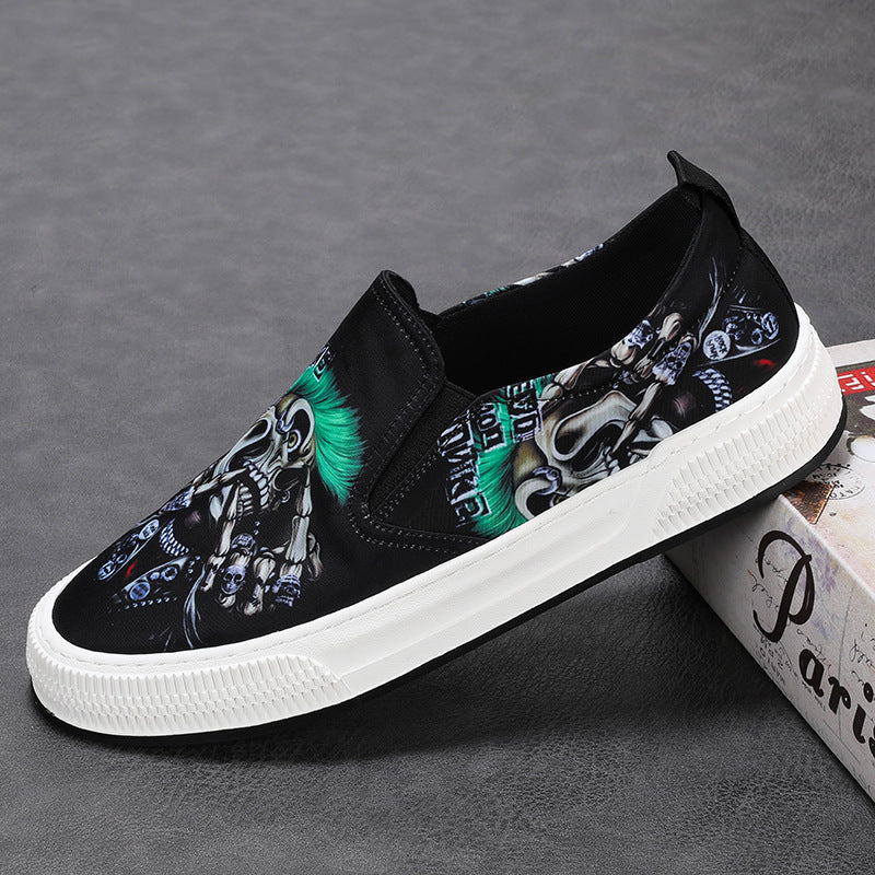Men's Cloth Breathable Slip-on Lazy National Style Canvas Shoes