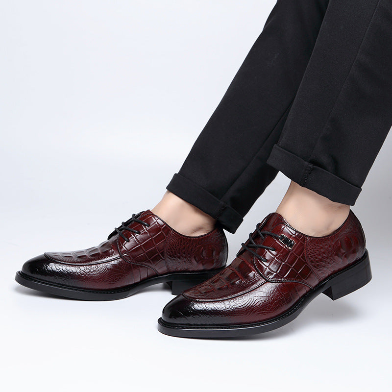 Men's Formal Wear Genuine Groom Wedding Soft Bottom Surface Leather Shoes