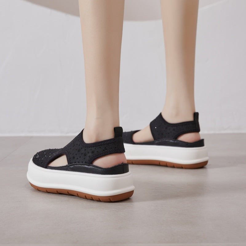 Women's Closed Toe Platform Summer Korean Style Sandals