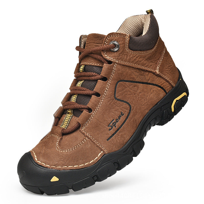 Men's Cowhide Cotton Winter Warm With Veet Sneakers