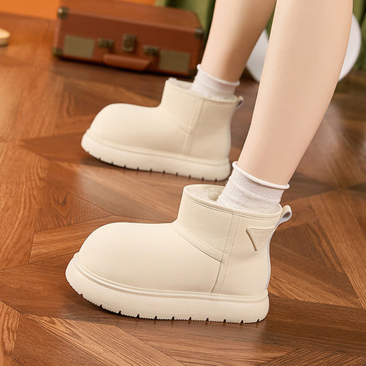Women's Surface Winter Versatile Warm Big Head Snow Boots