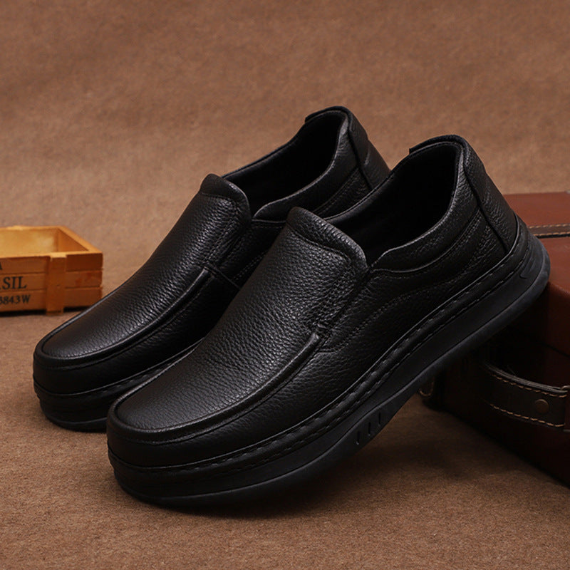 Men's Online Pumps First Layer Cowhide Soft Comfortable Men's Casual Shoes