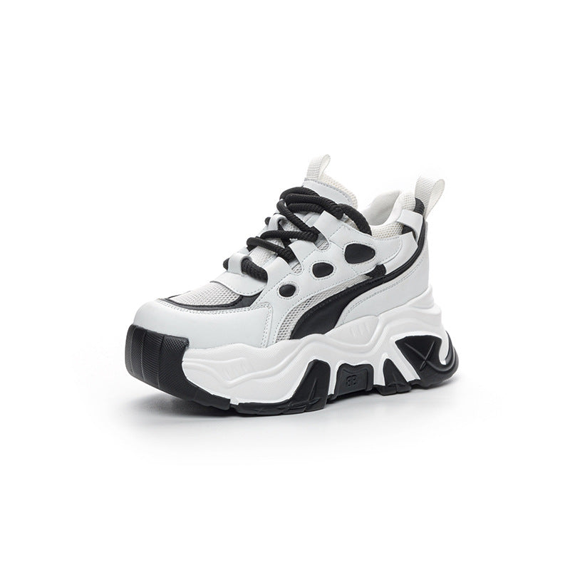 Women's Increasing Insole Dad Spring Thick Bottom Transparent Mesh Fashion Sports Women's Shoes