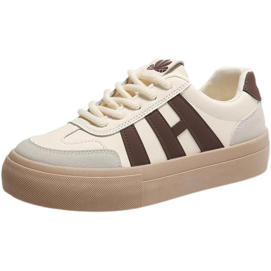 Women's Niche Platform White German Training Vintage Casual Shoes