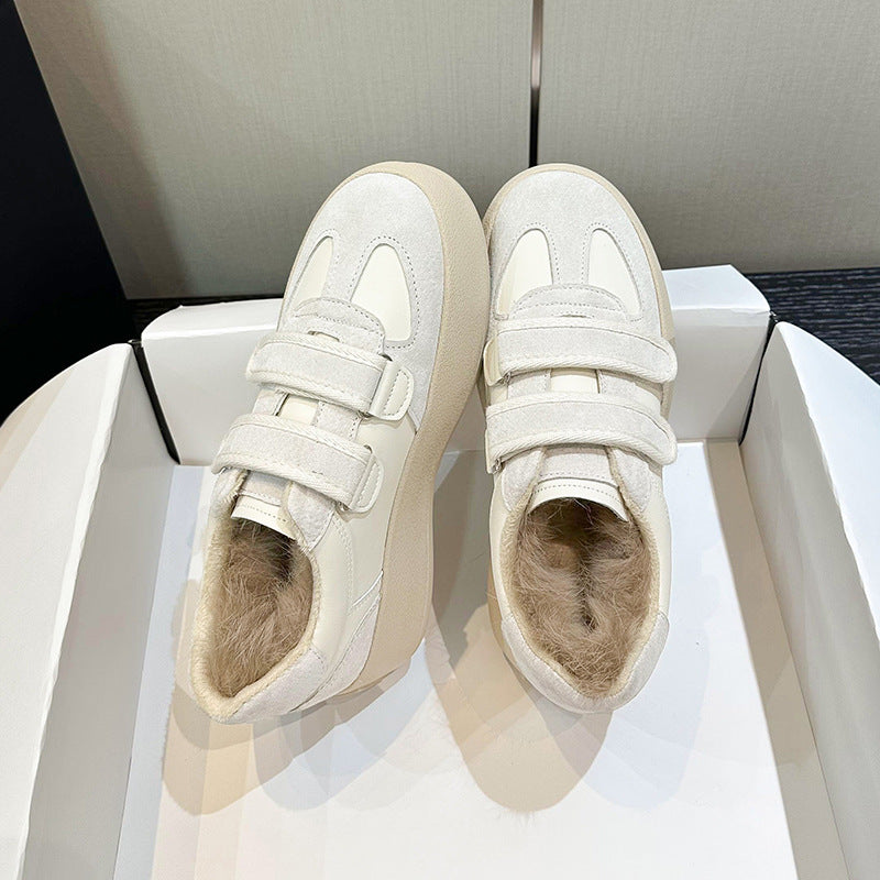 Women's Spring Small Velcro German Training Sports Platform Casual Shoes