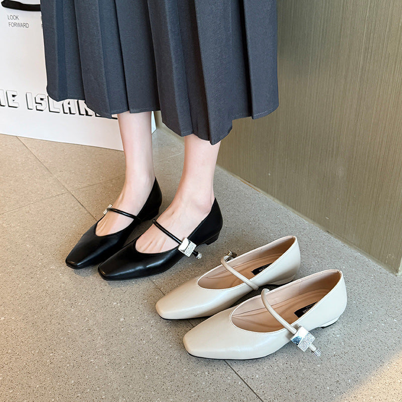 Women's French Style Temperament Pumps Strap Plus Women's Shoes