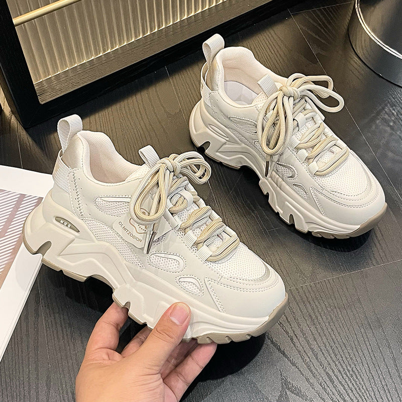 Women's Korean Style Thick Bottom Single Lining Casual Shoes