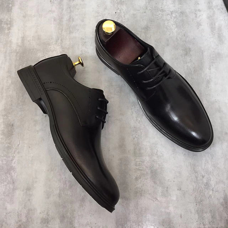 Men's Formal Wear Soft Bottom Breathable Wedding Leather Shoes