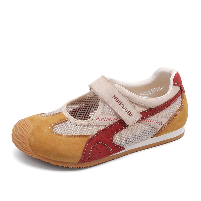 Women's Mesh Breathable Mary Jane Korean Hollow Casual Shoes