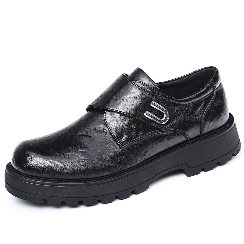 Men's Plus Size Spring Formal Wear Thick Bottom Height Increasing Leisure Men's Shoes