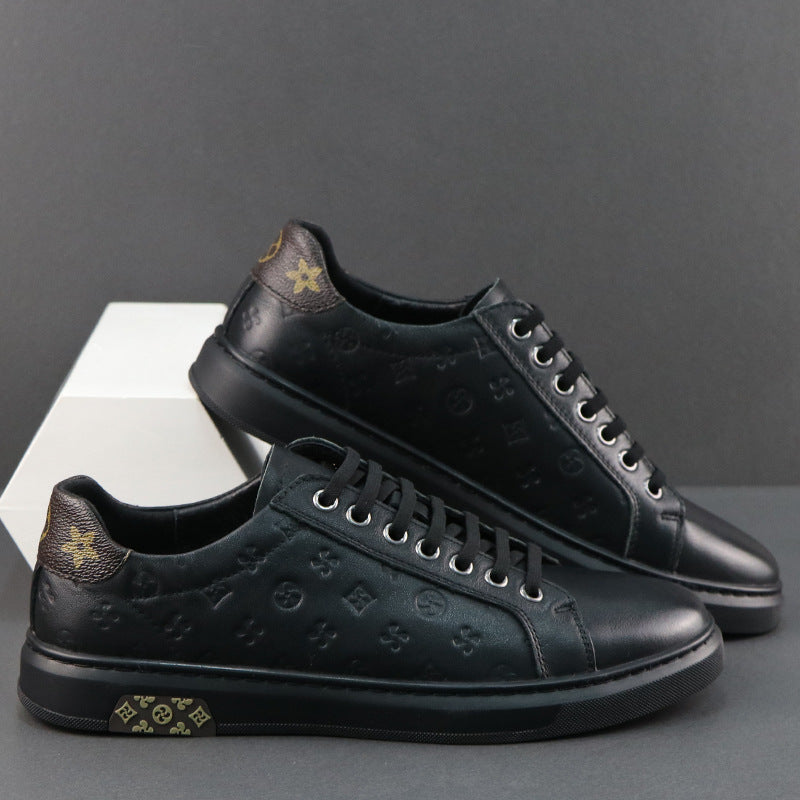 Men's Summer Trendy Easy Wear Genuine Cowhide Sneakers