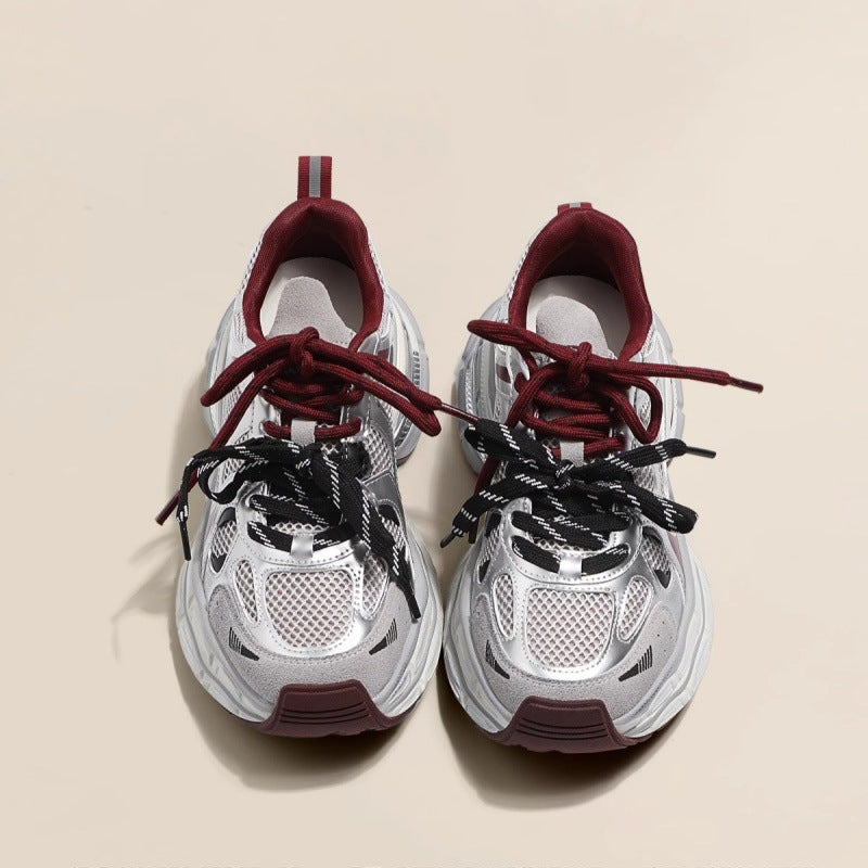 Women's Gu Slimming Platform Dad Autumn Mesh Breathable Sneakers