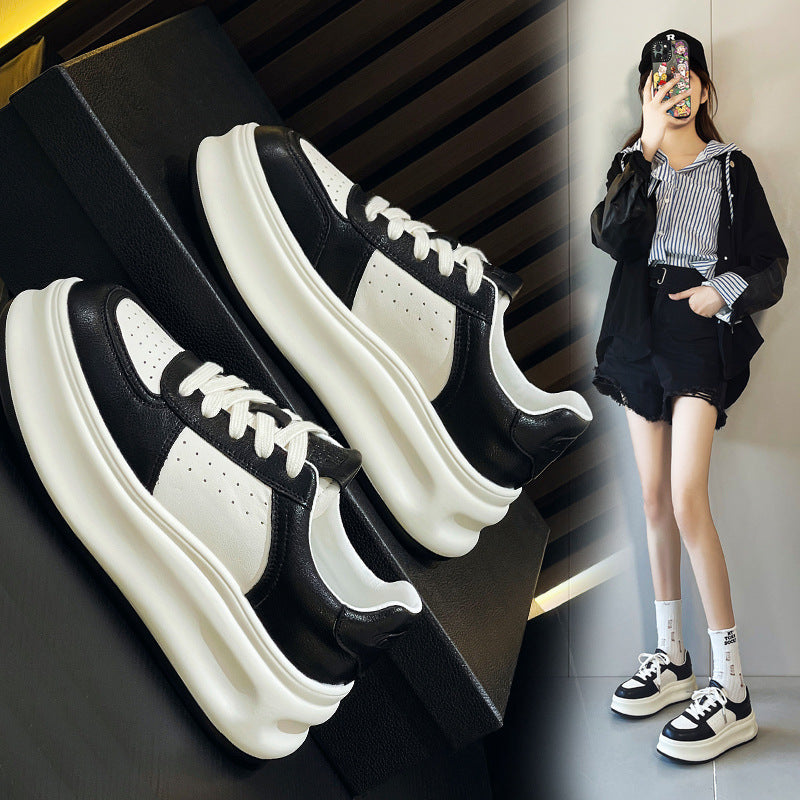 Women's Platform White Spring Sports Pumps Muffin Casual Shoes