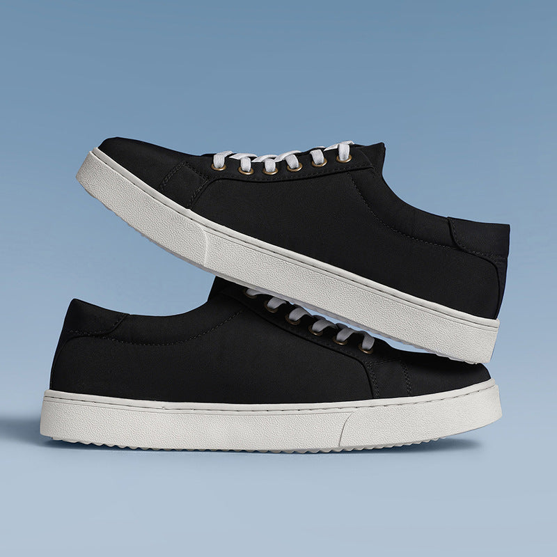 Men's Bottom White Genuine Plus Size Widened Men's Shoes