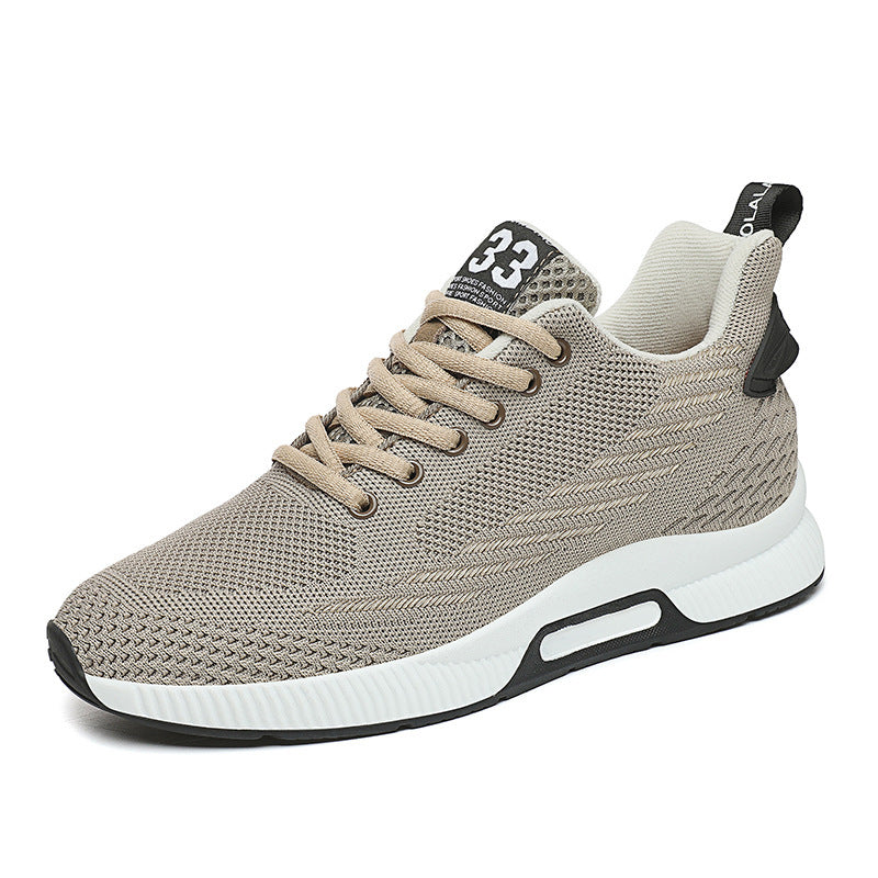 Men's Height Increasing Insole Sports Leisure Breathable Mesh Sneakers