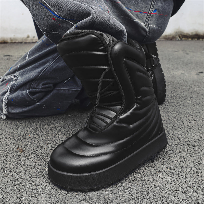 Men's Bread Winter Warm Veet Padded Thickened Snow Boots