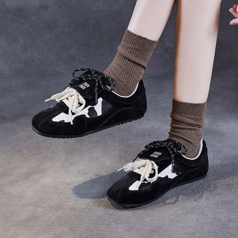 Women's Autumn Korean Style Flat Inner Height Sneakers