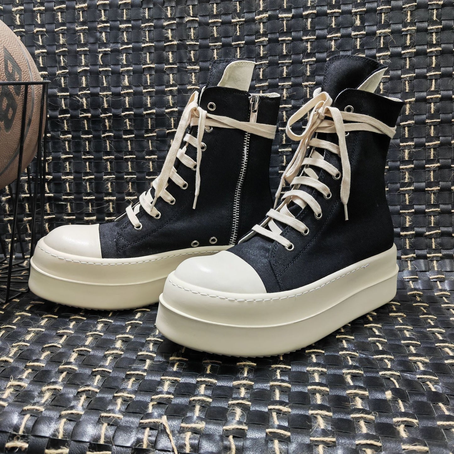 Women's & Men's Muffin Ankle Elevator Fashion Korean Satin Sneakers