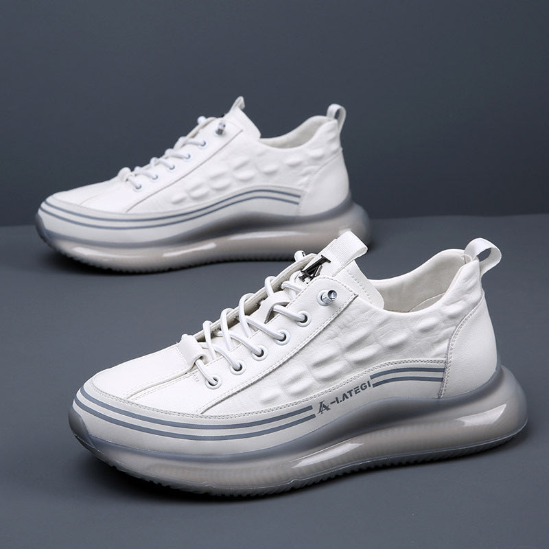 Men's Genuine Air Cushion Soft Bottom Height Men's Casual Shoes
