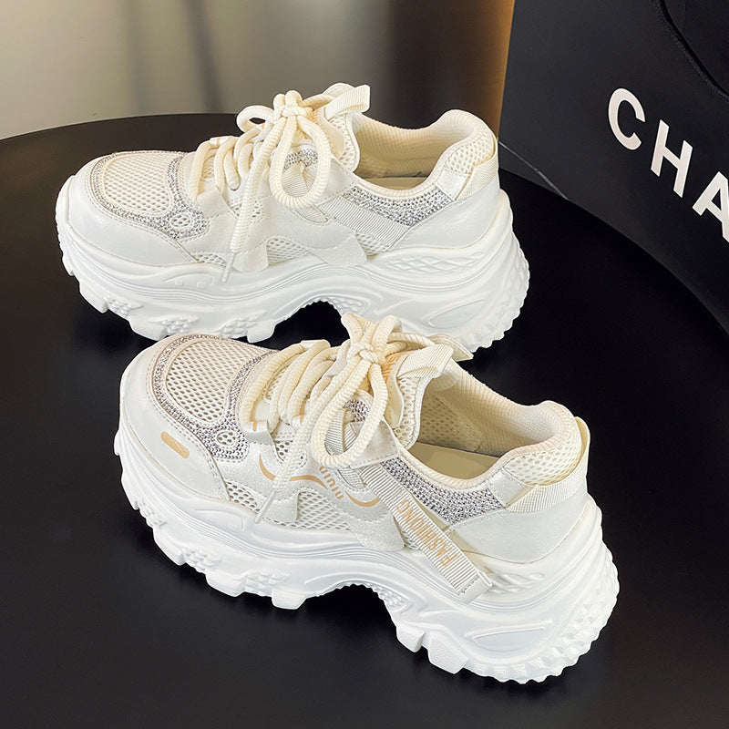 Women's Dad Lightweight Heightened Easy Wear Summer Breathable Women's Sports Shoes