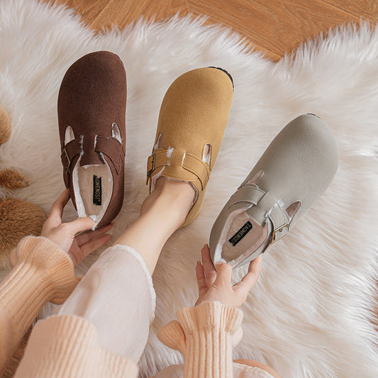 French Style Vintage Soft Bottom Closed Slippers
