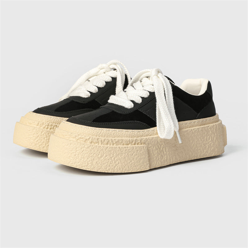 Men's Summer Breathable Thin Mesh Board Thick Sneakers