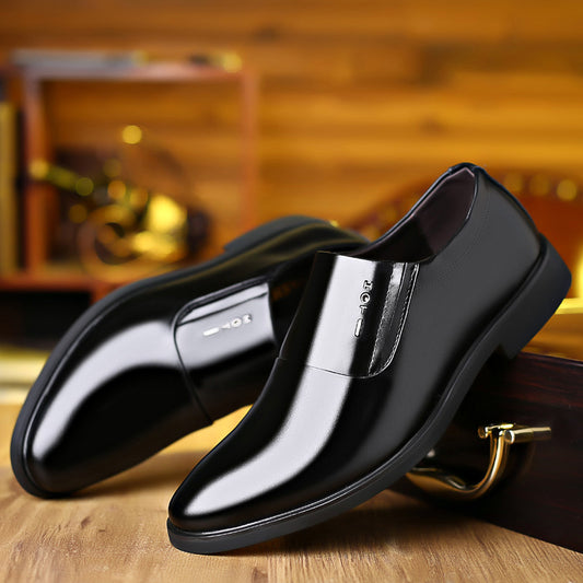 Men's Business Formal Wear Pumps Black Leather Shoes