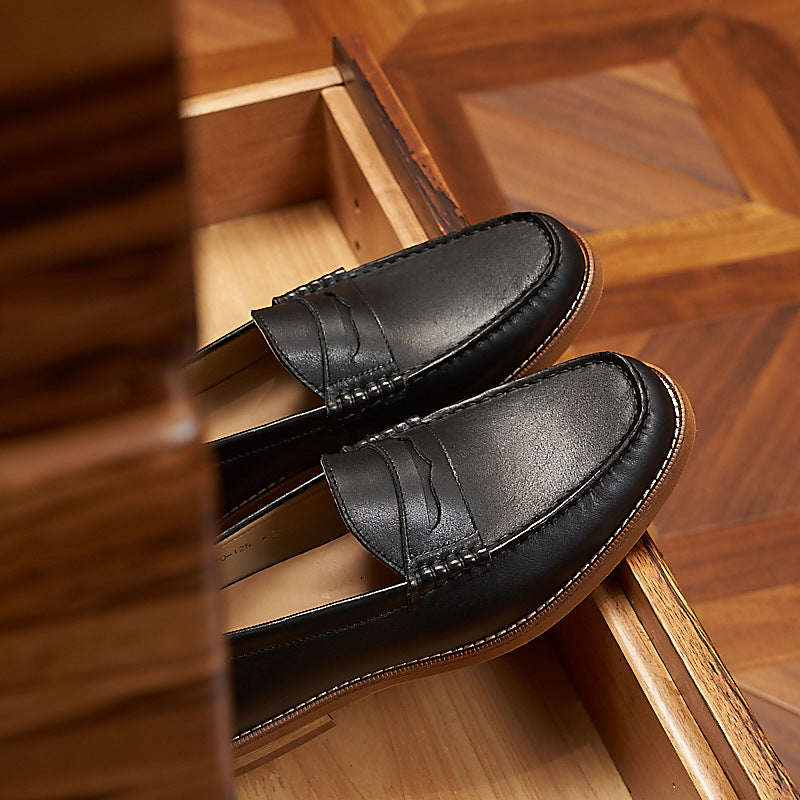 Men's Slip-on Suede Platform Board Spring Loafers